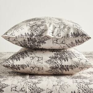 2 Pottery Barn Pillowcases Set Rustic Forest Percale Covers King Sz 20 x 36 NEW